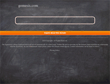 Tablet Screenshot of gemesis.com